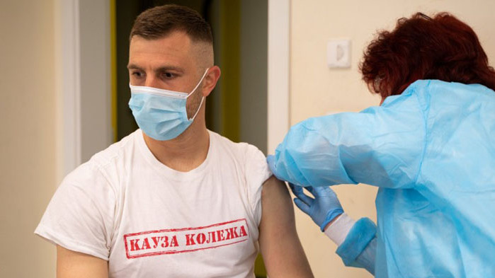 Футболисти и служители в Ботев (Пловдив) бяха ваксинирани срещу COVID-19,